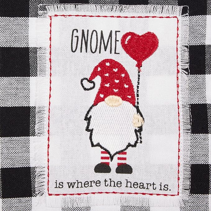 DII Valentine's Day Collection Kitchen, Dishtowel Set, 18x28, Love Grows Here Gingham, 3 Piece