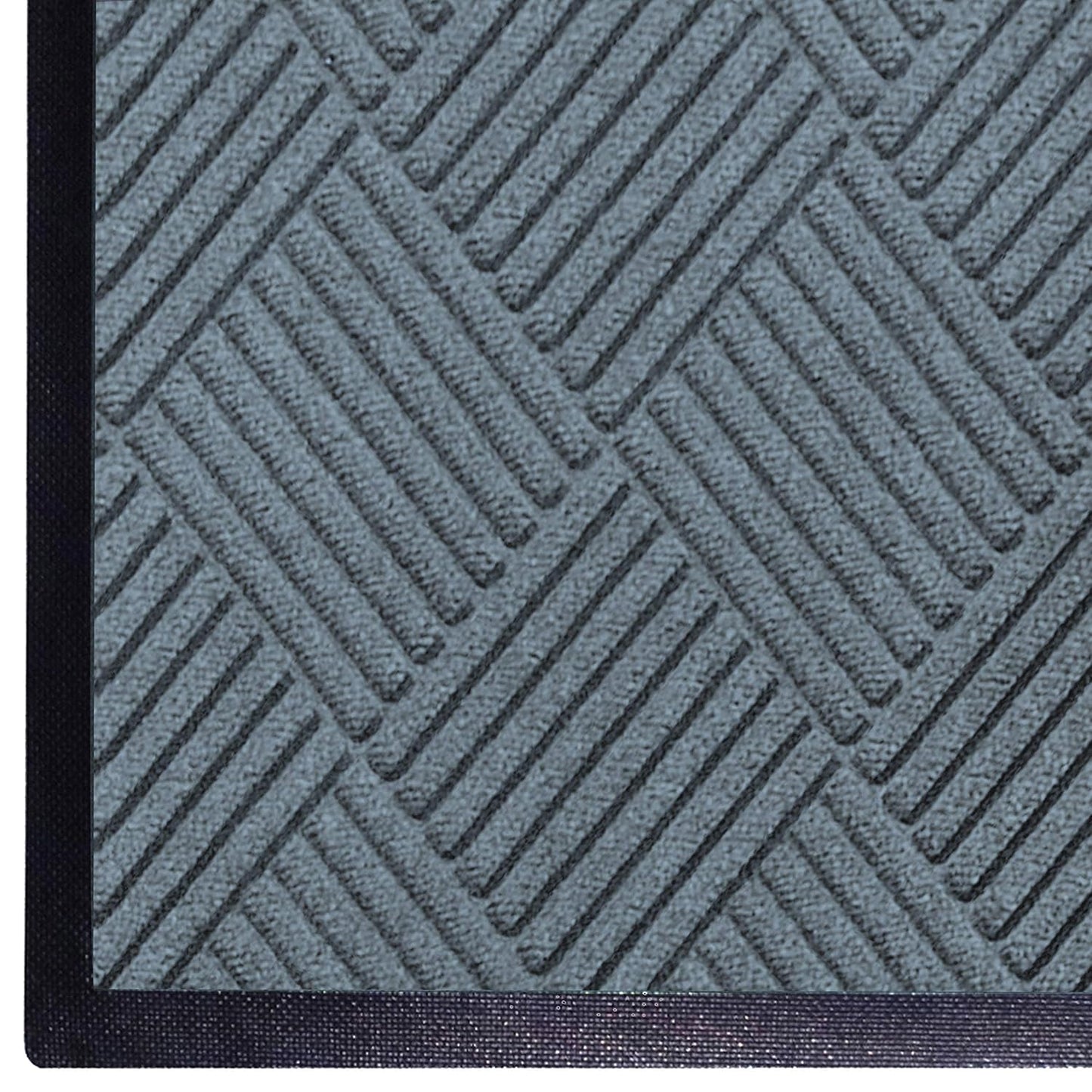 WaterHog Diamond | Commercial-Grade Entrance Mat with Rubber Border – Indoor/Outdoor and Quick Drying Door Mat (Bluestone, 6' x 8.4')
